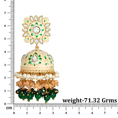 Peora Brass Chandbali Earrings for Women & Girls - Image 5