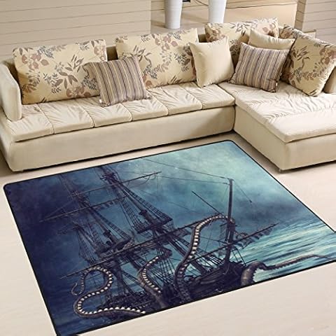 ZZKKO alfombra océano pirata Cover