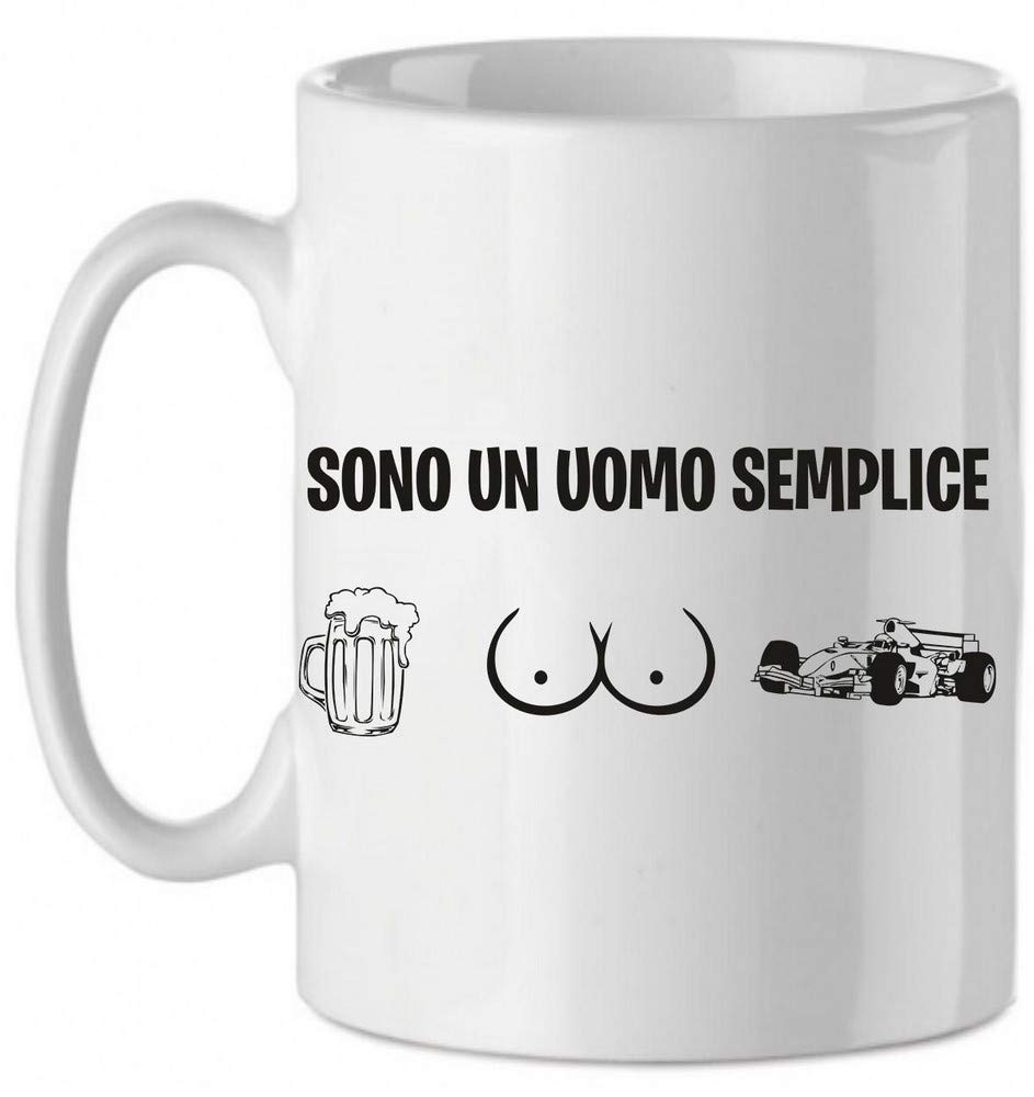 Tazza Regalo Uomo Con Descrizione Divertente – 330ml In Ceramica – Idea Compleanno Umoristica