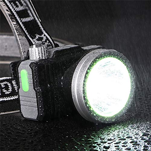 Latarka czołowa, ładowalna, wbudowana bateria, reflektor LED, regulacja jasności, latarka czołowa, reflektor na kemping, polowanie
