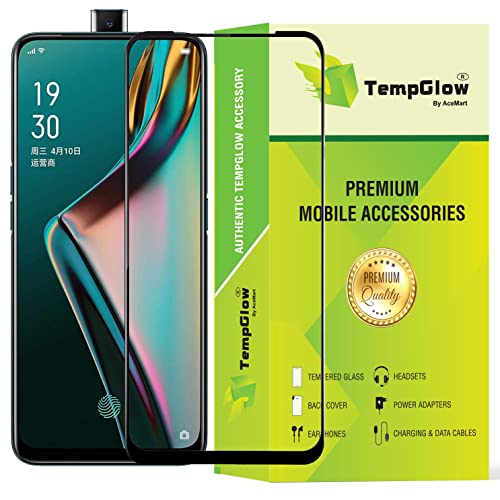 Image of Screen Protector for RealMe X (Black) Tempered Glass Edge-to-Edge 6D Screen Guard With Installation Kit