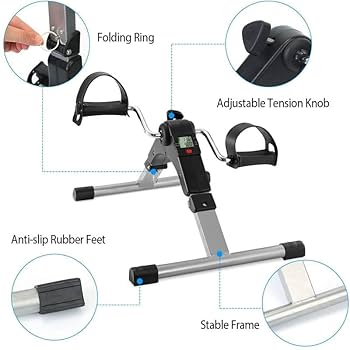 Folding Pedal Exerciser,Mini Exercise Bike,Portable Foot Peddler Desk Bike for Physical Therapy Leg and Arm Exercisers,Adjustable Sitting Pedal Exerciser for Elderly Men Women: Buy Online at Best Price in UAE - Amazon.ae