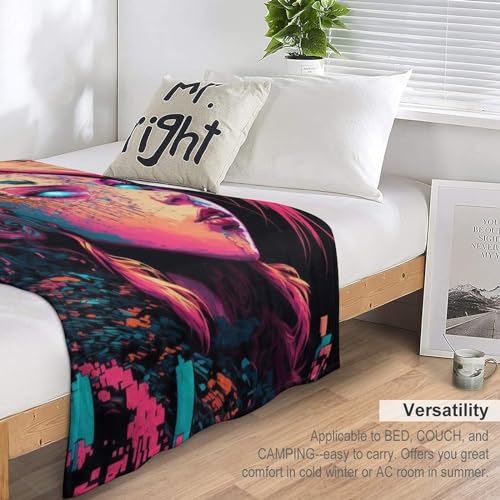 Couverture de lit en flanelle 3D supérieure 100x130 cm