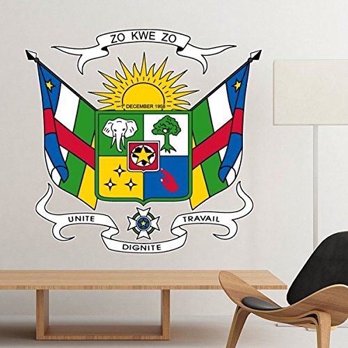 Arte mural África Central diseño emblema para decorar paredes 2