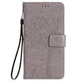 Nancen Compatible with Handyhülle Galaxy S6 Edge Plus / G9280 Flip Schutzhülle Zubehör Lederhülle mit Silikon Back Cover PU Leder Handytasche