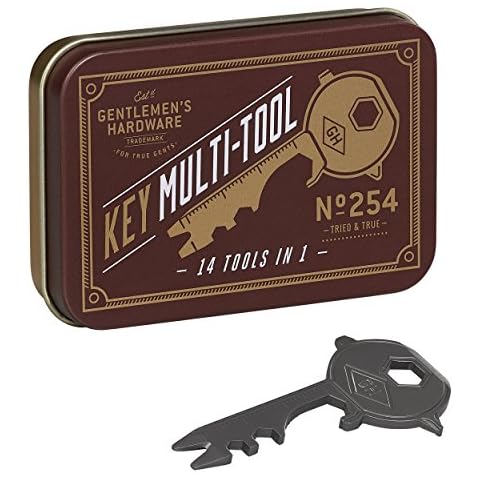 Gentlemen's Hardware 14 Function Stainless Steel Key Multi Tool Cover