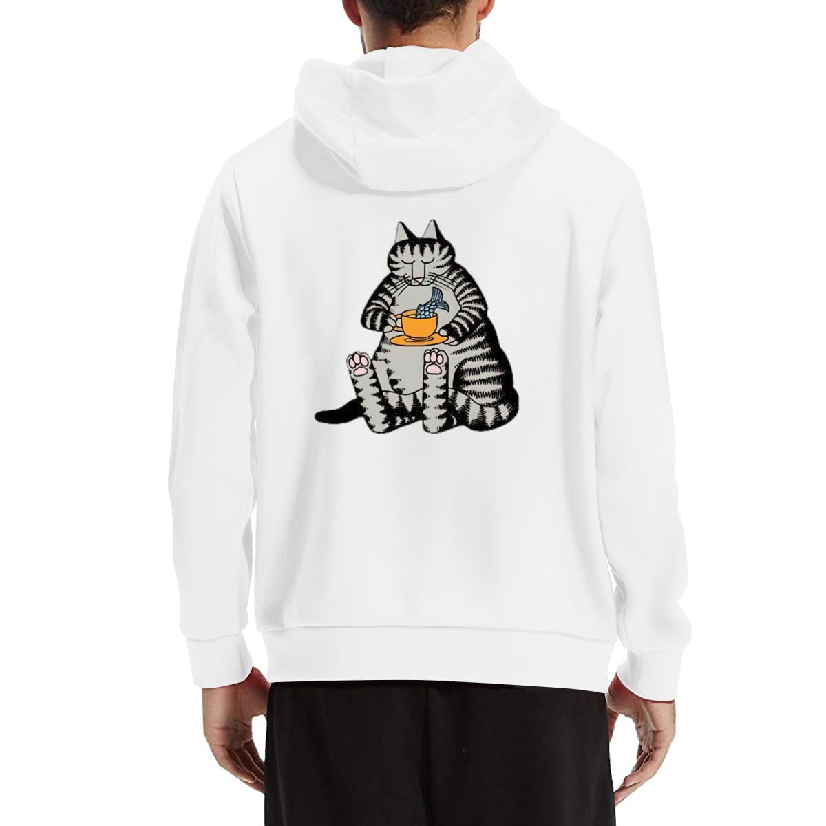 Amazon.co.jp: クリバンキャット 悪い猫 パーカー メンズ 長袖 ジップ 