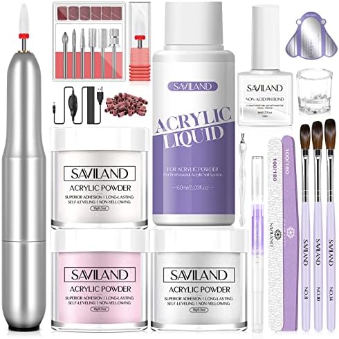 Amazon.com: SAVILAND Acrylic Nail Kit: Nails Kit Acrylic Set