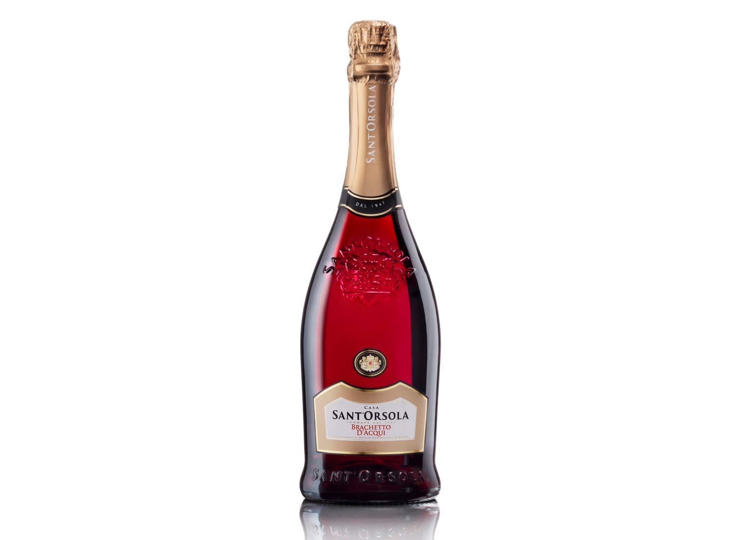 Sant'Orsola Brachetto d'Acqui DOCG Vino Espumoso Dulce Italiano - 6 Botellas X 750ml