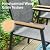 PHI VILLA 7 Piece Outdoor Dining Set, 1 Rectangle Patio Dining Table & 6 Aluminum Stackable Chairs(Grey) with Extra Wide Seat, Breathable Fabric and Sturdy Frame,Patio Table Set for Outdoor