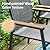 PHI VILLA 7 Piece Outdoor Dining Set, 1 Rectangle Patio Dining Table & 6 Aluminum Stackable Chairs(Grey) with Extra Wide Seat, Breathable Fabric and Sturdy Frame,Patio Table Set for Outdoor