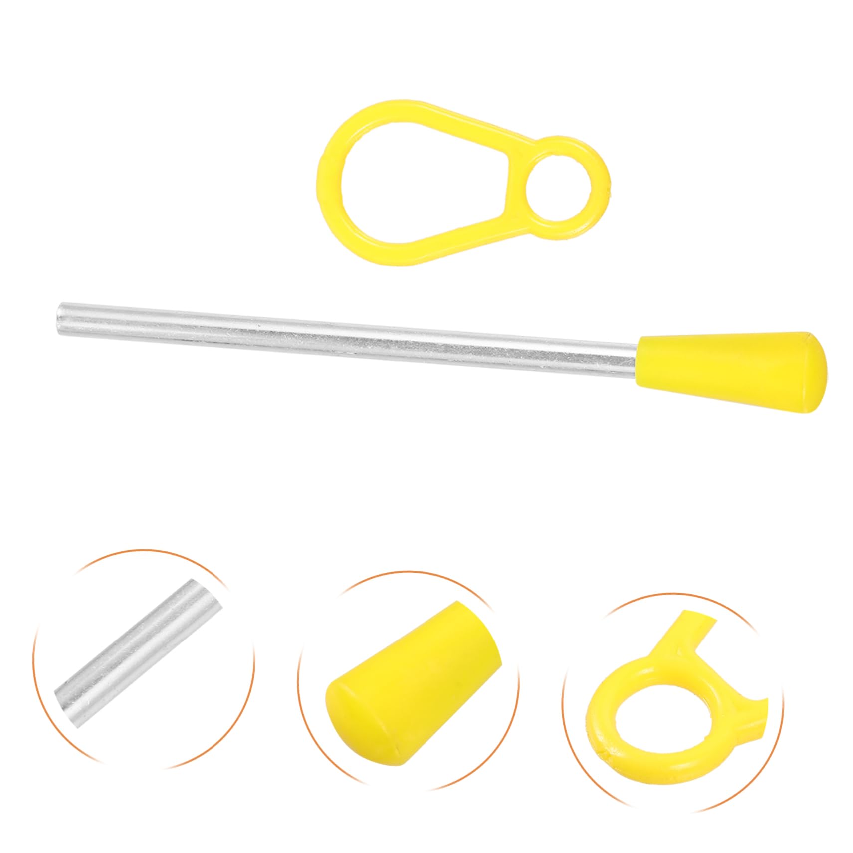 ibasenice 5sets Bacchette e Martelli Per Triangolo Plastica e Ferro Strumenti Musicali Per Percussioni Accessori Per Insegnanti Di Musica