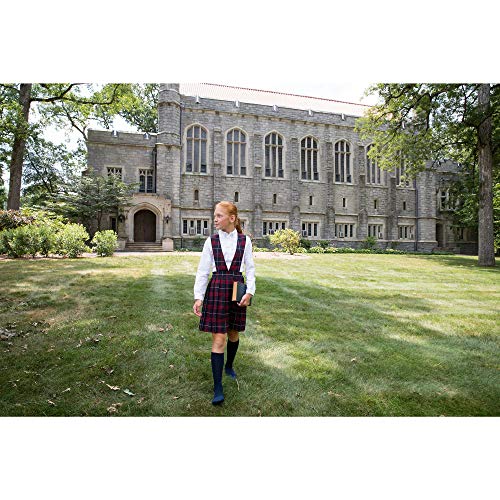 French Toast Girls Long Sleeve Oxford Blouse, White, 7,Big Girls'