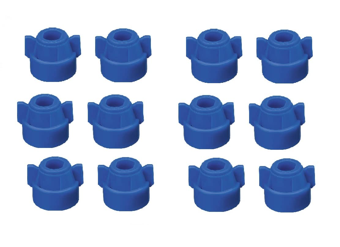 Pack of 12 - Quick TeeJet Blue Nylon Cap for TJ60, AI, SJ3 & More Style Tips CP25597-4-NY