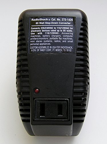 85 Watt Foreign Voltage Converter Radio Shack # 273-1426