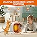 Heizlüfter, 1200W Heizung Tragbar Heizstrahler baby Heizlüfter Leise Heater 2 Heizleistungen PTC Heizlüfte Keramik Büro Überhitzungs & Kippschutz für Dad Büro Zuhause, Schlafzimmer