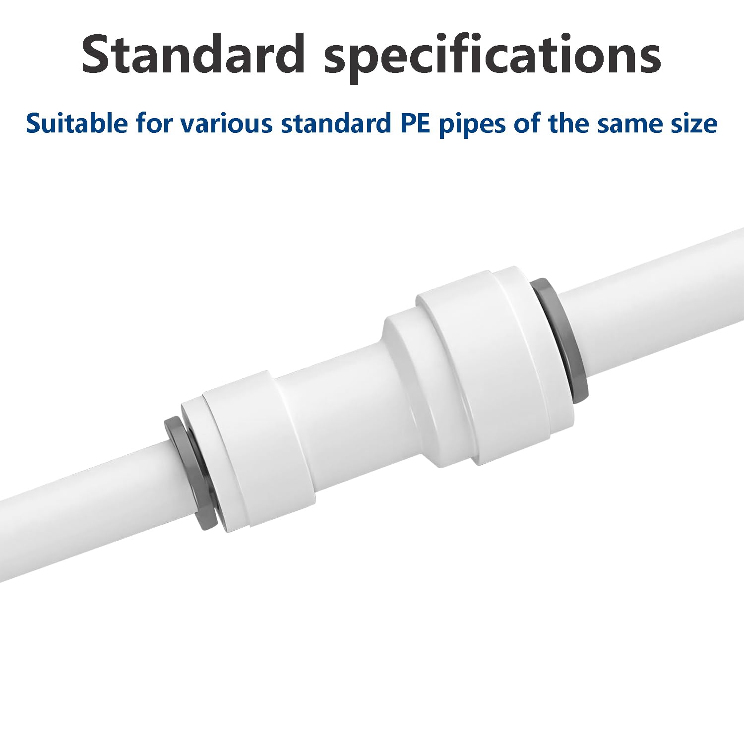 Accesorio de Filtro Agua RO, 3/8" a 1/4" Conector Rápido para Manguera Frigorífico