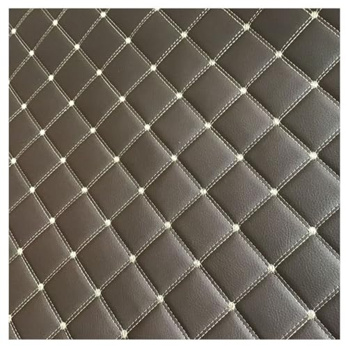 Simili cuir matelassé PU au mètre 1.6x9m café pour rénovation de meuble