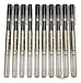 MoMa MUJI Gel Ink Ball Point Pen 0.5mm Black color 10pcs
