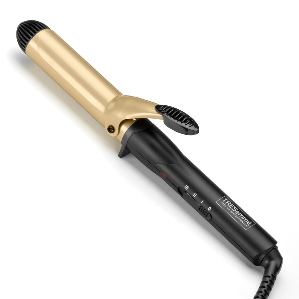 TRESemme Large Curling Tong, 32mm Ceramic Barrel For Soft Bouncy Curls and Waves, Hair Curler with 3 Temperature Settings, Fast Heat-Up, Cool Tip, Black, 2805DU