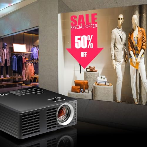 Image of Optoma ML750i Mini Portable Business LED Projector - WXGA 1280 x 800, 450 /700 Lumens, Under 1lb., Project via HDMI, USB-A, or MicroSD, Screen Mirror Wirelessly with Mobile Devices