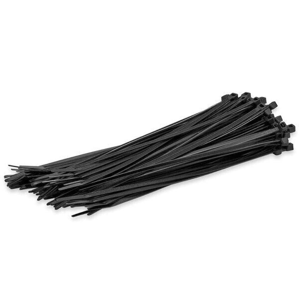 Cmple - Fascetta stringicavo da 18,1 kg, confezione da 100 - Nero