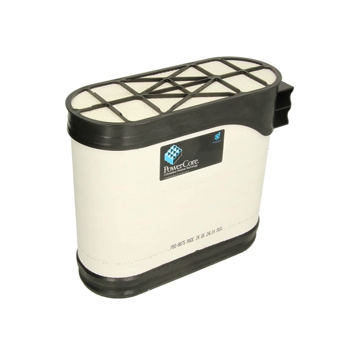 Donaldson P608675 Filtro Aria Powercore, Angolo Primario, Lunghezza 319.5 mm, Larghezza 131 mm, Altezza 284.8 mm