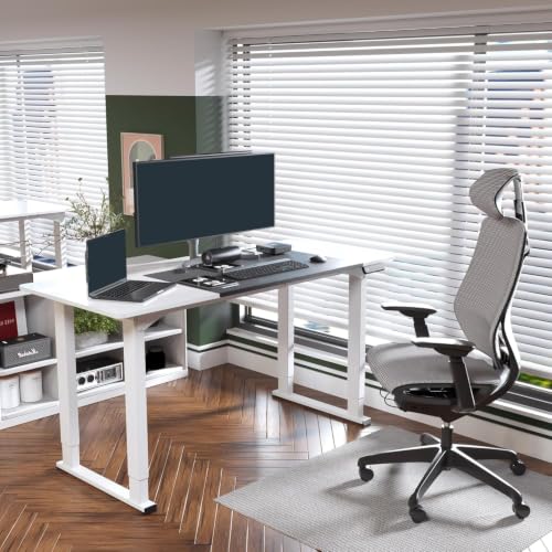 Image of SANODESK 4-Leg 63''x28'' Large Electric Height Adjustable Standing Desk