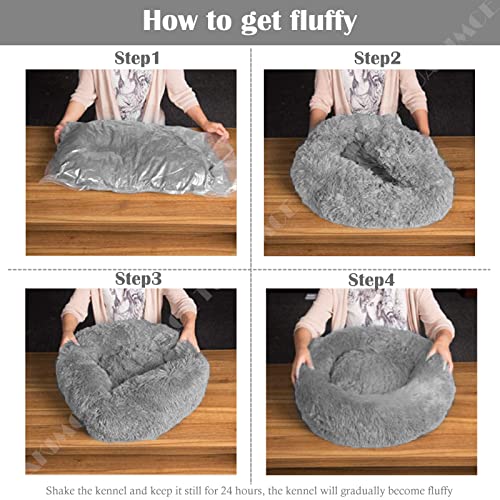 TUAKIMCE Cuccia rotonda per cani, morbida cuccia