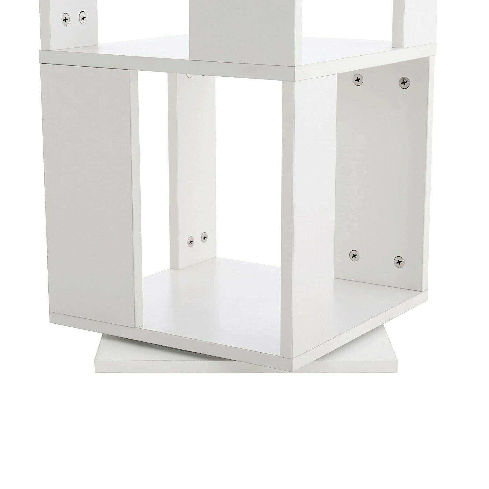 AYNEFY Étagère Roulante 6 Niveaux Grande Capacité – Plastique Rotative Amovible – Organisation Cuisine, Salle De Bain, Bureau