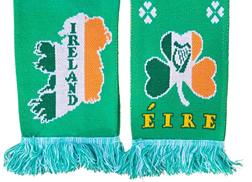 Generisch Ireland, Ireland, Éire Scarf, Cult Scarf, Souvenir Scarf (Knitted Scarf), Black, Red, Yellow, White, 145 - Image 3