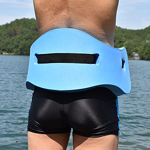 Ycyu Pool Back Floating Swim Belt Eva Foam Swimming Training Aid Waist Adult Kids Pool Float Kickboard (Blue) #TOP6