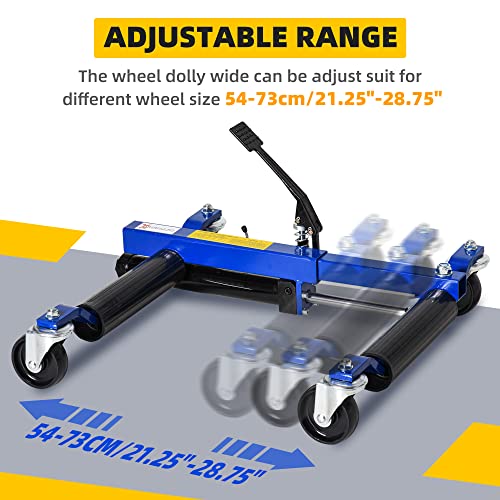 Durhand Hydraulic Wheel Dolly Tire Jack With Ratcheting Foot Pedal For Vehicle Positioning For Car Truck Rv Trailer, 1500Lbs, Set Of 1 #TOP5