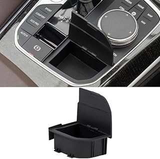 GIONAR Car Shift Lever Storage Box for BMW 1 3 4 Series X3 X4 X5 X6 X7 F40 F44 G20 G21 G22 G23 G24 G26 G01 G02 G05 G06 G07 I4 I3 Center Console Storage Tray Al Organizer accessories