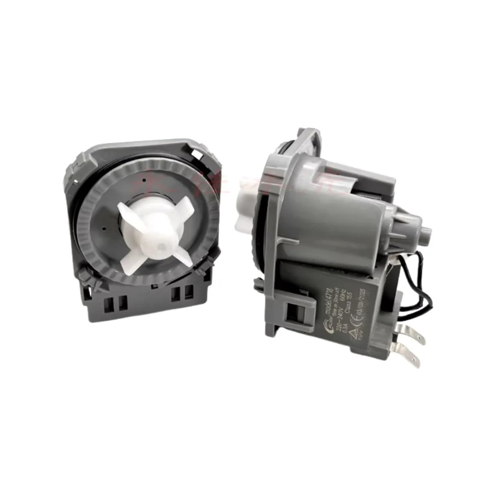 Motor De Bomba De Drenaje, Compatible Con Lavavajillas Midea WQP8-W3908T-CN Vie1 M1 B20-6A02 50HZ 60HZ Modelo 4718 Lavado(220-240V 60HZ)