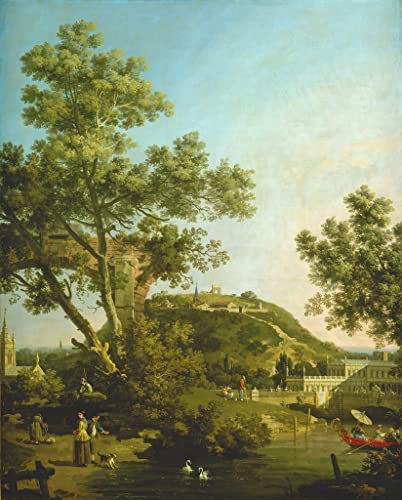 Affiche impression paysage anglais 60x90cm toile murale salon