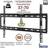 Fixed TV Wall Bracket, Ultra Slim TV Wall Mount for Most 32" - 70" inch LED LCD OLED and Plasma TVs with VESA 200x200mm, 200x400mm, 300x300mm, 600x400mm up to 50kg Super Strong TV Bracket - Image 5