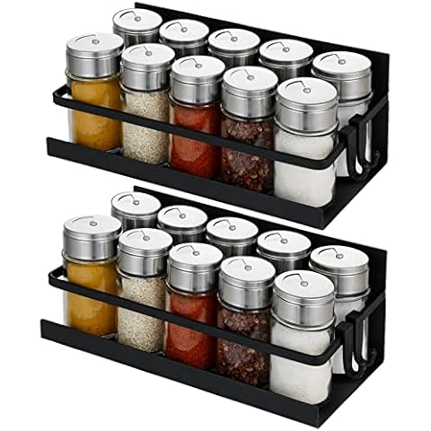 Aitmexcn Magnetic Spice Rack Shelf Set Cover