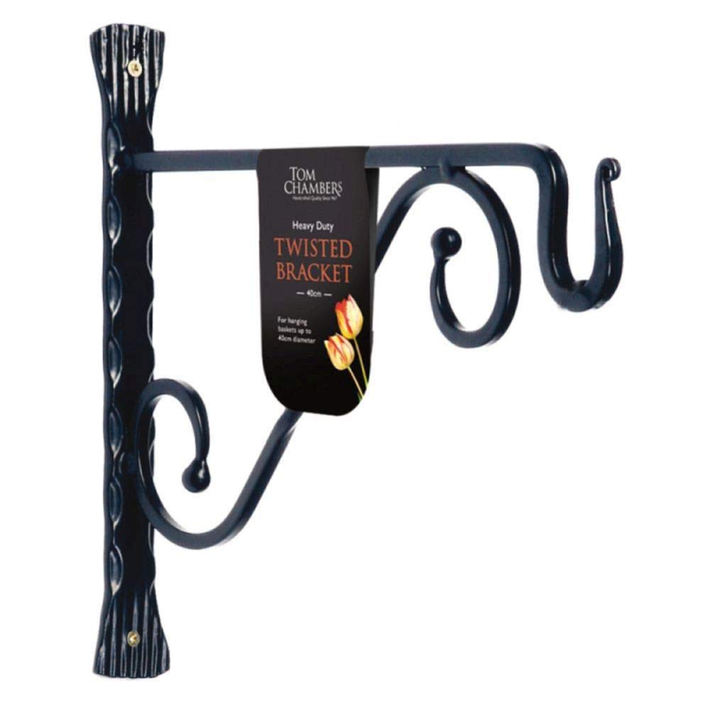 Tom Chambers Twisted Heavy Duty Hanging Basket BracketBlack 30Cm from B&Q