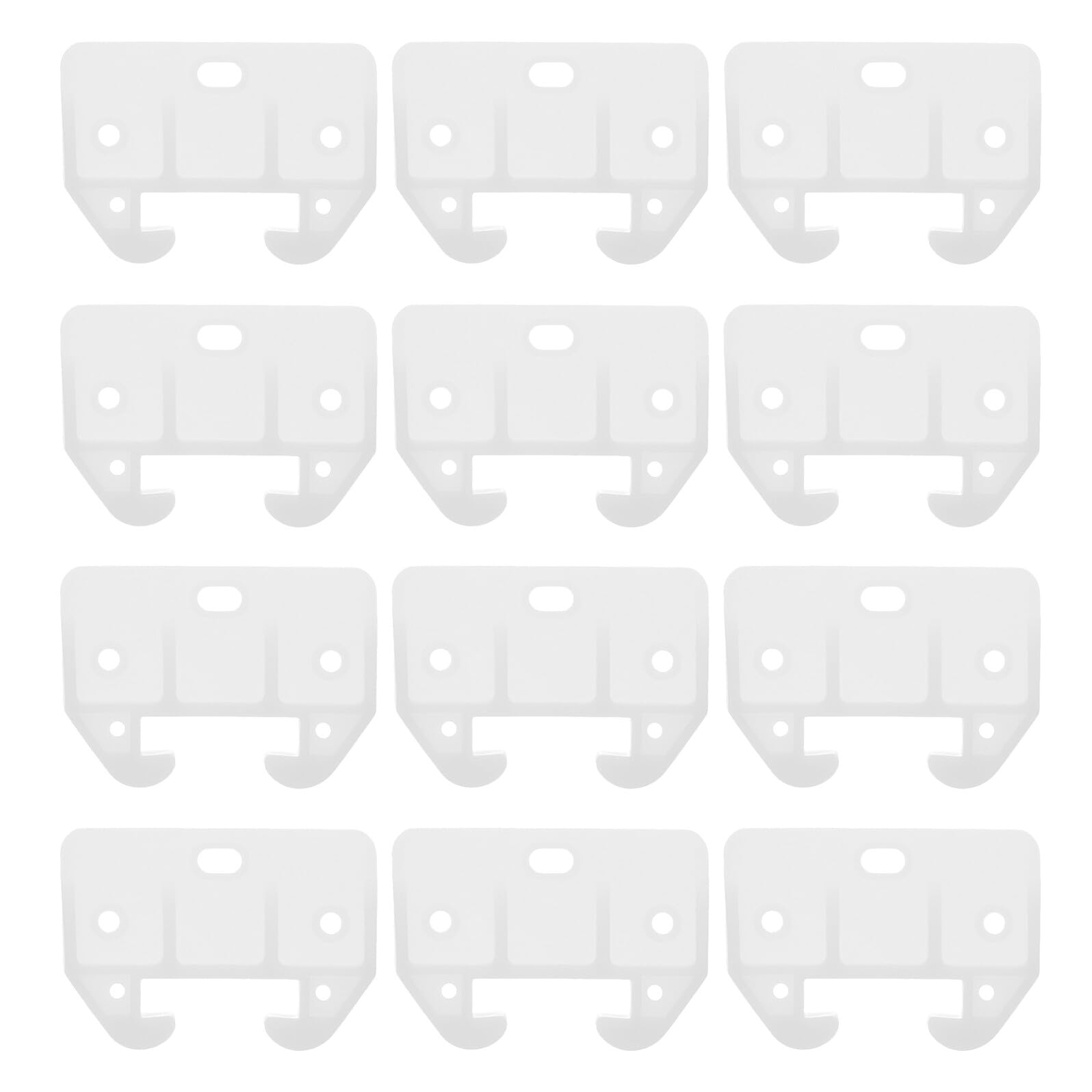 Guías de cajones de plástico para reparar armarios y muebles de cocina, pack de 25 riles