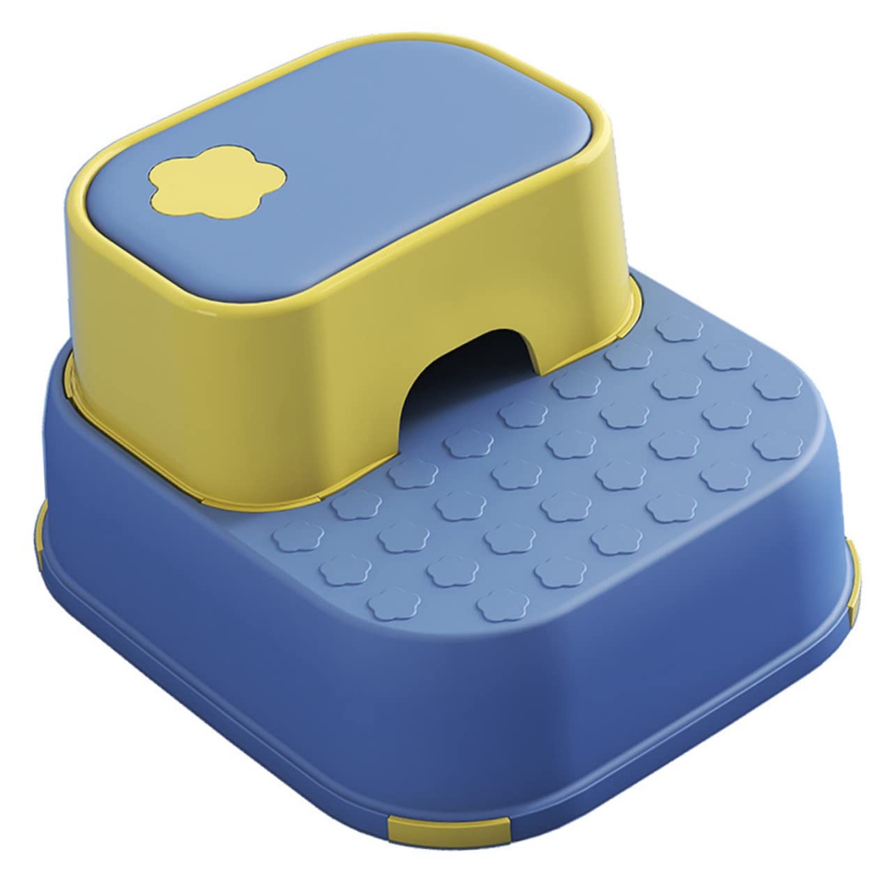 CIMAXIC Step Stool for Boys and Girls Toddler Stool Non-Slip Double Layer Stool for Bathroom Kitchen Playroom