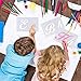 Letter Stencils for Painting on Wood, Reusable Plastic Art Alphabet Stencils with Calligraphy Font Upper and Lowercase Letters, Numbers and Signs - Set of 36 Pcs