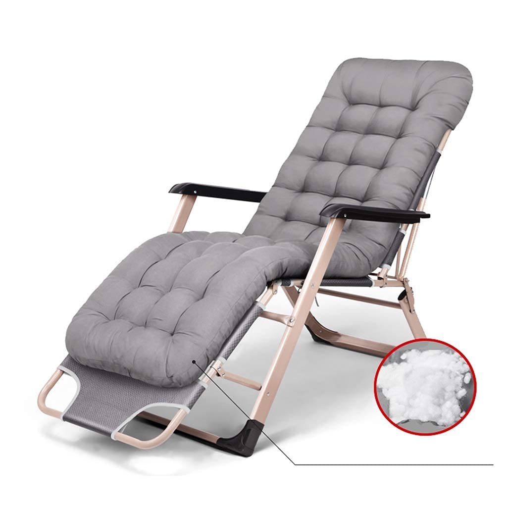 Chaise Zero Gravity avec assise de 55 cm de large et structure inclinable