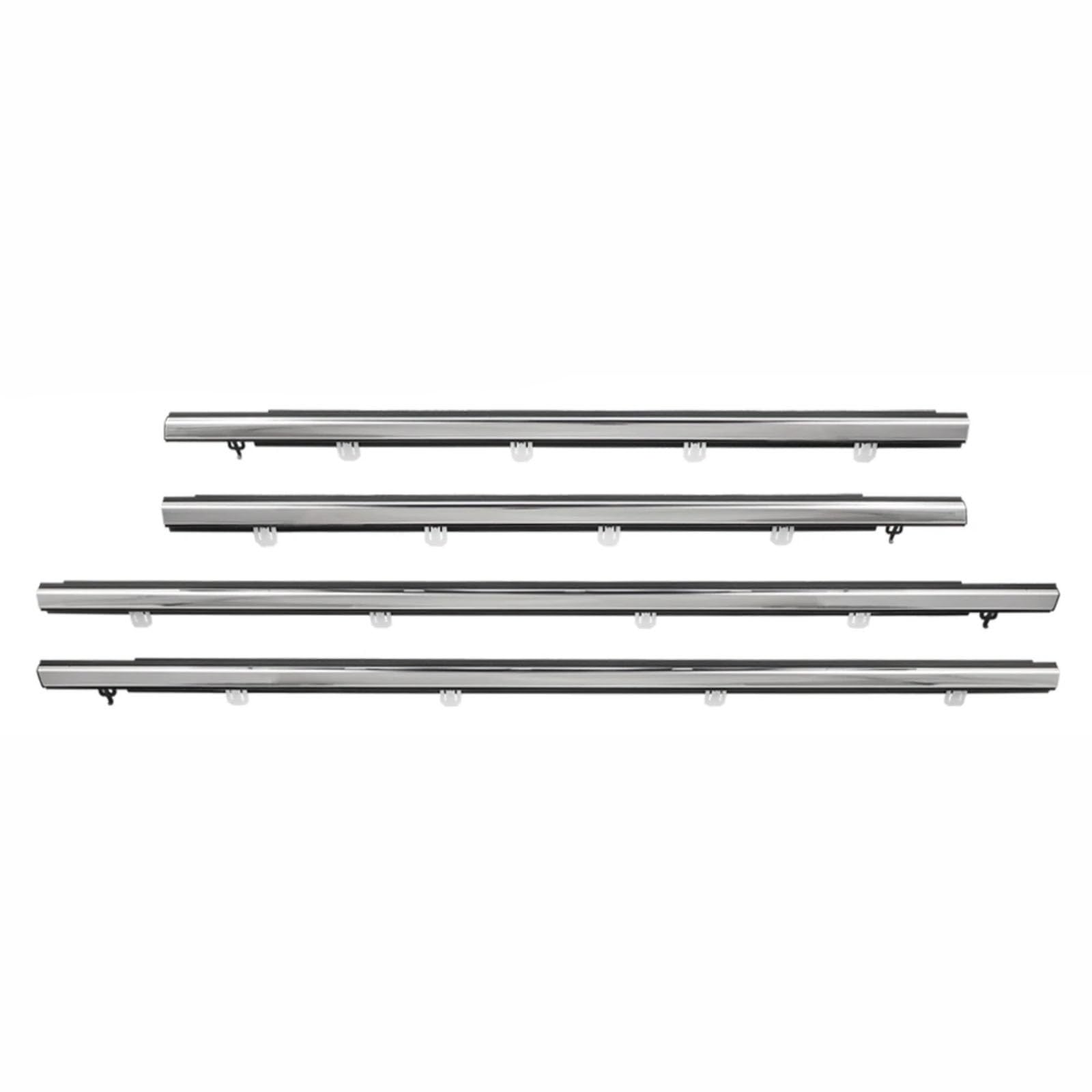 Glilar One Color Automotive Window Seals Car Window Seals For Accord 2009-2015 For Spirior 2009-2014 Side Weatherstrips Door Glass Moulding Trim Sealing Strips
