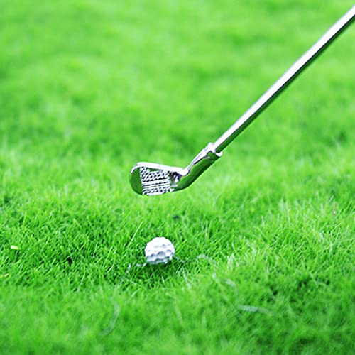 Toyvian 3 Set Miniature Golf Clubs Miniature Dollhouse Acessórios Esportes Mini Golf Set para 1: 12