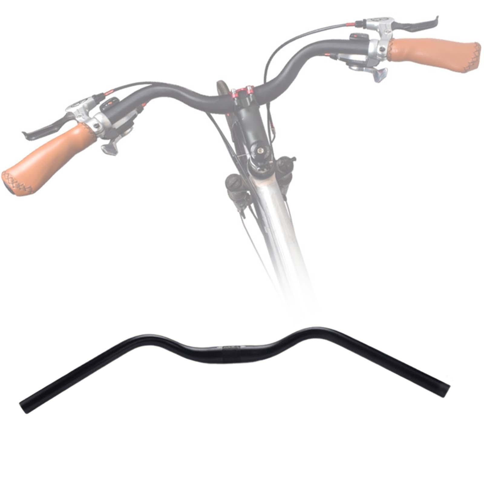 Guidon Vélo Plat Aluminium 31,8 Mm – Noir, Léger, Neuf