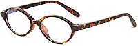 Vista 11 de YDAOWKN Lentes ovalados con bloqueo de luz azul para mujeres y hombres, marco de lentes para juegos, computadora, pantalla
