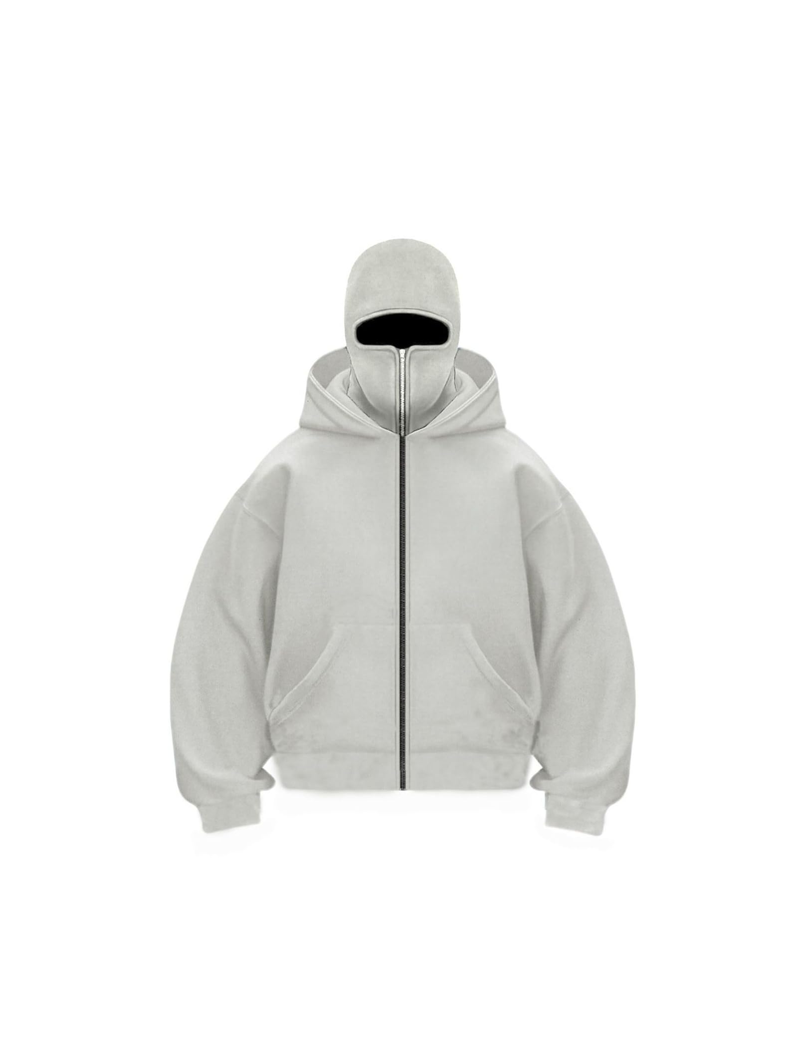 Kominiarka bluza z kapturem, męska bluza z kapturem, zimowe bluzy z kapturem dla mężczyzn z podszewką polarową męska bluza polarowa z maską na twarz