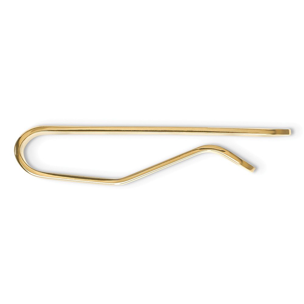 The Black Bow Men's Stainless Steel Gold Tone Plated Money Clip