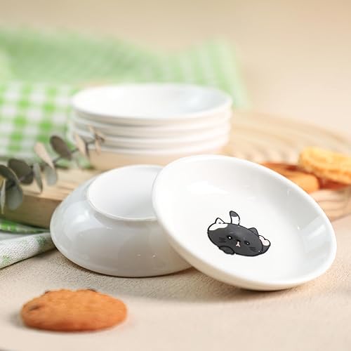 Miniatura 5 de Platos de cerámica de animales de dibujos animados súper lindos, platos de condimentos, cuencos de sushi y soja, platos de aperitivo, platos de